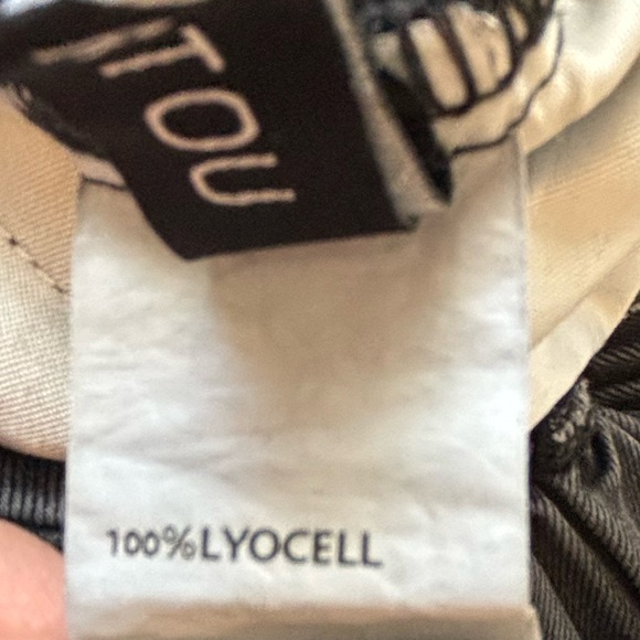 Amazon denim sleeveless jumpsuit in charcoal - Picture 8 of 8